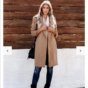 Vici Union Square Pocketed Coat sz Large